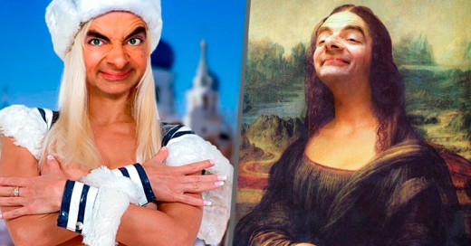 Este ninja del Photoshop sobrepuso la cara de Mr Bean en las pinturas más famosas del mundo