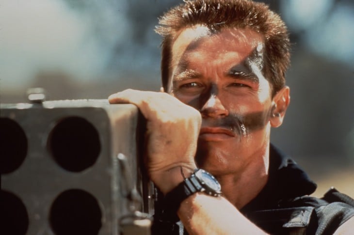 Arnold Schwarzenegger), en Commando