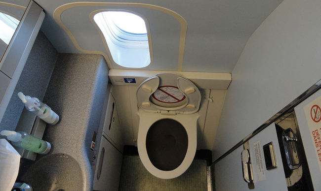 baño de avión