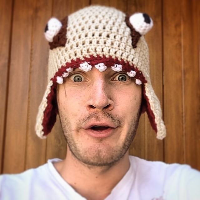 PewDiePie white eyed hat