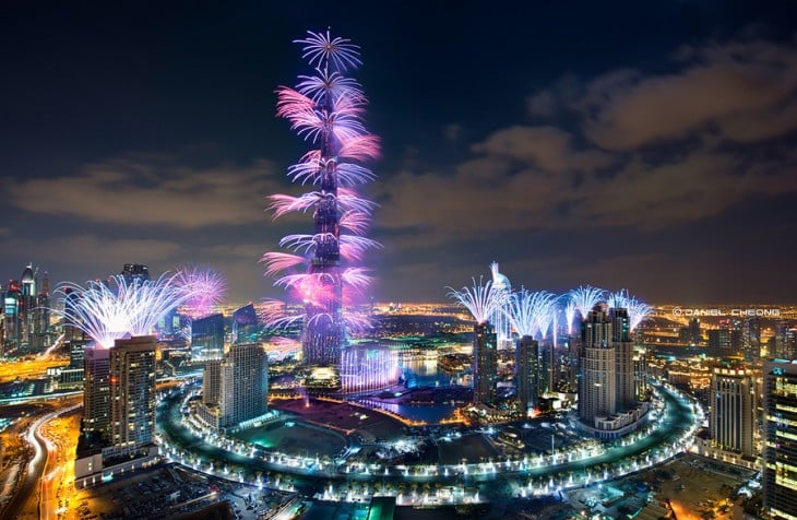 Burj Khalifa Dubai año nuevo