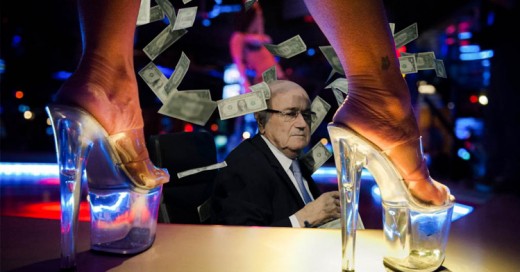 Batalla de photoshop centrada en: Joseph Blatter