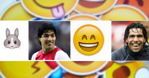 Así se verían estos 10 futbolistas si fueran Emojis ¡Suárez y Tévez son idénticos!