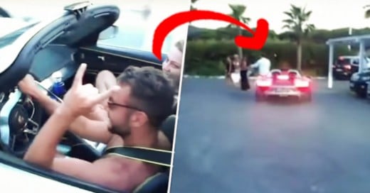 Idiota estrella su Porsche de $1,000,000 mientras se trataba de lucir con su chica