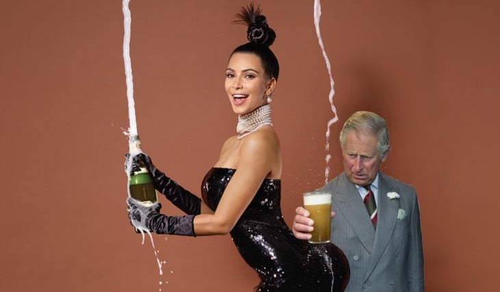 Internet Photoshopea al Príncipe Carlos con su cerveza 