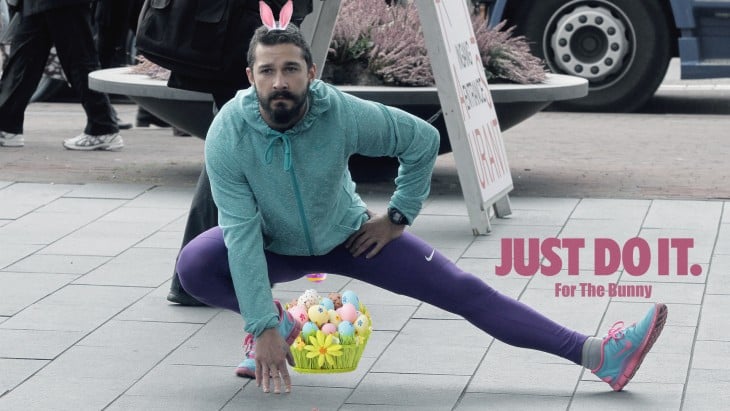 Así photoshopearon a Shia LaBeouf conejo de pascua