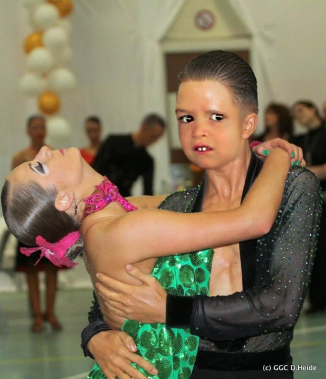 El gracioso rostro de este bailarín es el más photoshopeable