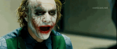 Teoría de El Joker riéndo gif