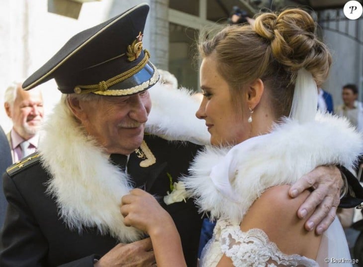 Ivan Krasko y Natalia Shevel en su boda