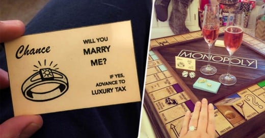 Crea tablero de Monopoly para proponerle matrimonio a su novia ¡Impresionante!