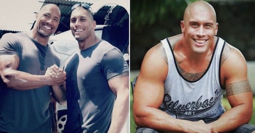 Conoce al doble de The Rock, Es su primo y tienen 13 años trabajando juntos