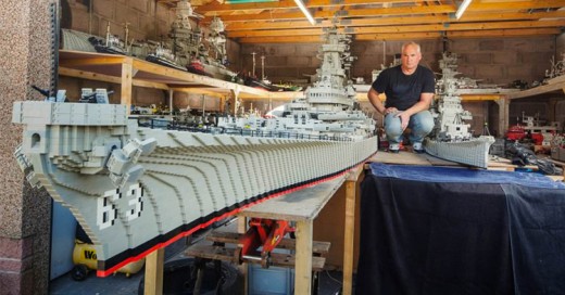 Hombre construye el barco más grande del mundo ¡Todo hecho con Legos!