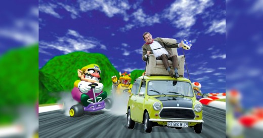 Photoshopean a Mr Bean manejando su clásico auto! ROWAN ATKINSON