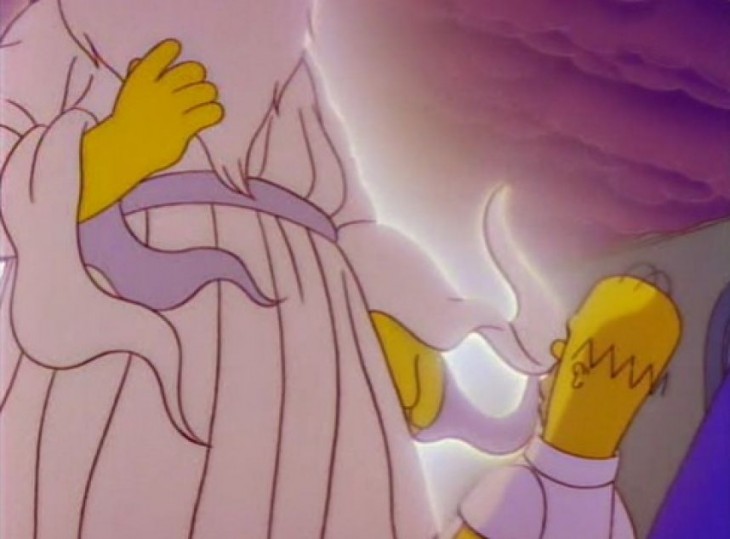 Homero Simpson y dios