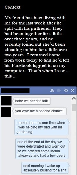 Novio le respone a su ex cuando le pide regresar, primer mensaje