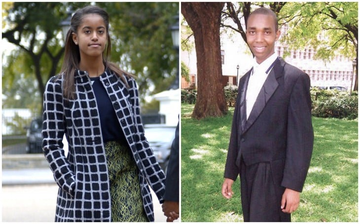 Felix Kiprono y Malia Obama