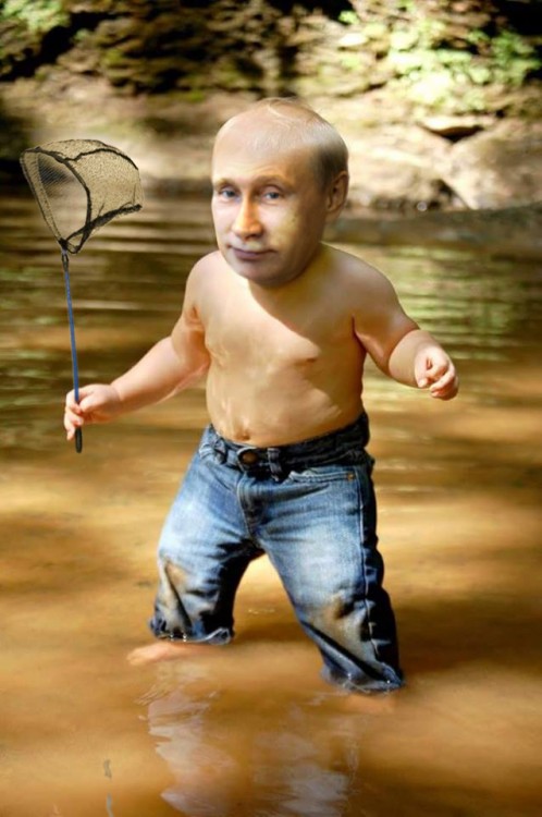 Photoshopean a bebé, putin