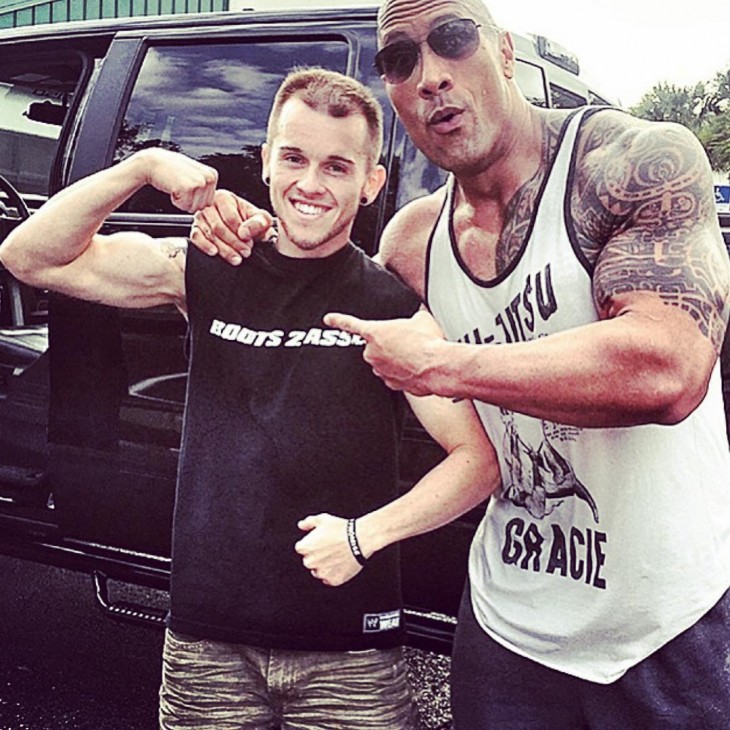 fan con cancer de dwayne johnson