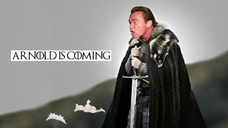 Game of Thrones, Photoshop de Schwarzenegger