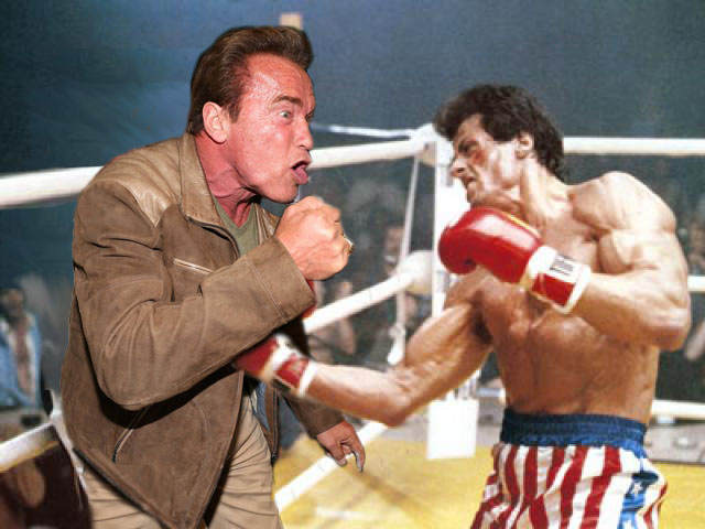 Rocky, Photoshop de Schwarzenegger