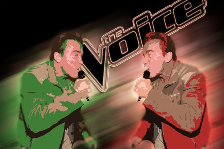 La voz, Photoshop de Schwarzenegger