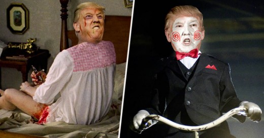 Batalla de Photoshop convierte a Donald Trump en Villano de Terror