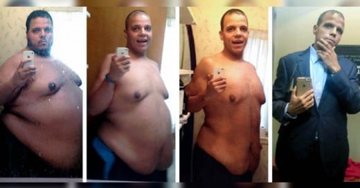 Este hombre logró bajar casi 190 kilos ¡en sólo dos años!