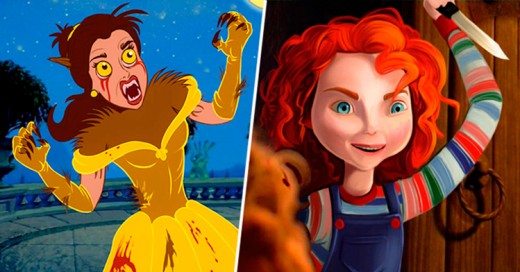 Así se verían las Princesas Disney si fueran estrellas del Cine de Terror