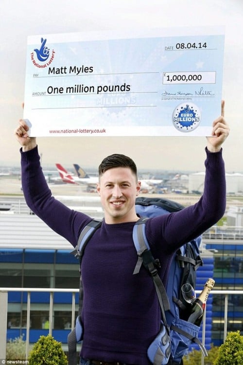 Matt Myles gana la lotería