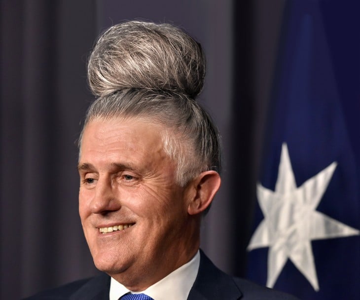 Malcolm Turnbull peinado hipster