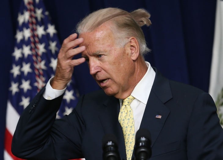 Joe Biden peinado hipster