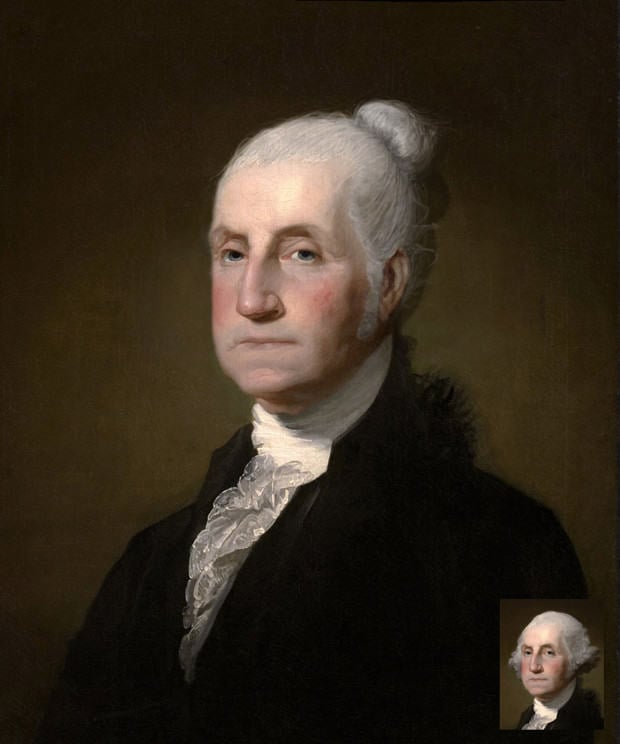 George Washington peinado hipster