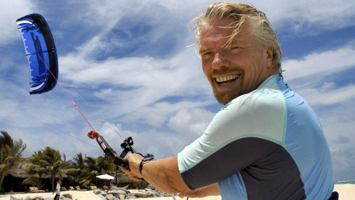 Sir Richard Branson de vacaciones