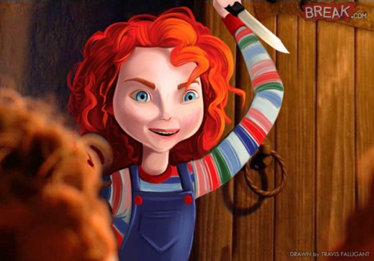 Mérida como Chucky