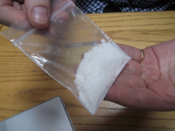 Bolsa con cocaína