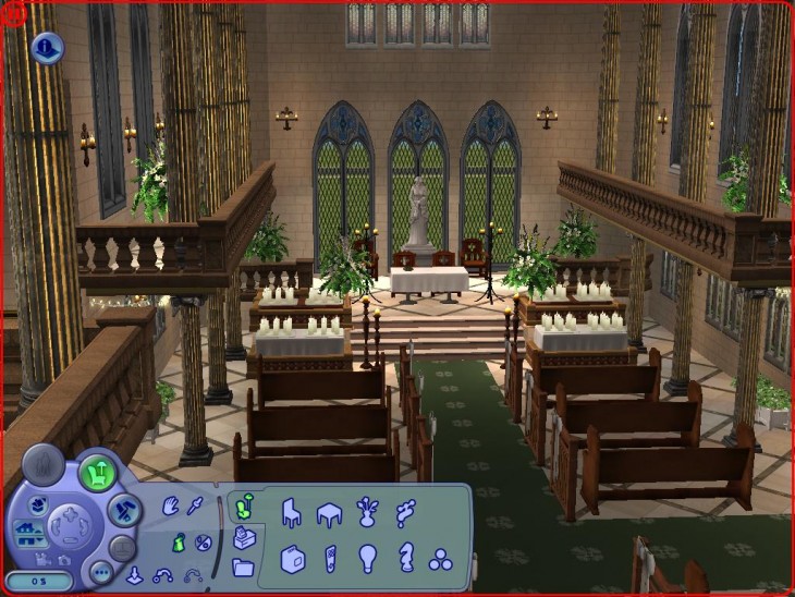 Sims Iglesia interior