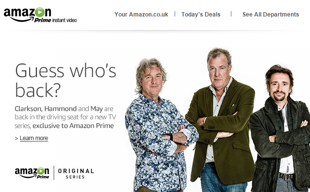 top gear regresa a la pantalla con amazon prime