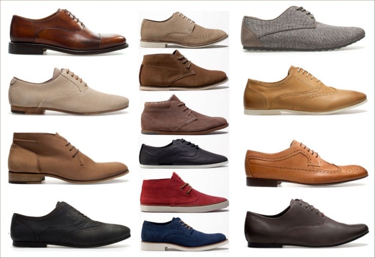 diferentes tipos de zapatos