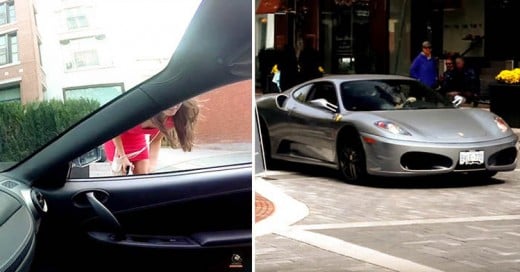 Hombre en Ferrari le pide el teléfono a una chica y esto pasa...