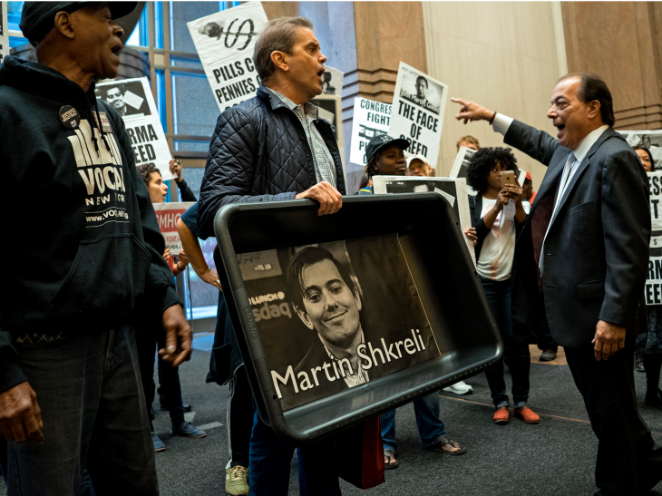 protestas contra Martin Shkreli