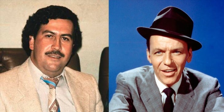 frank sinatra y pablo escobar