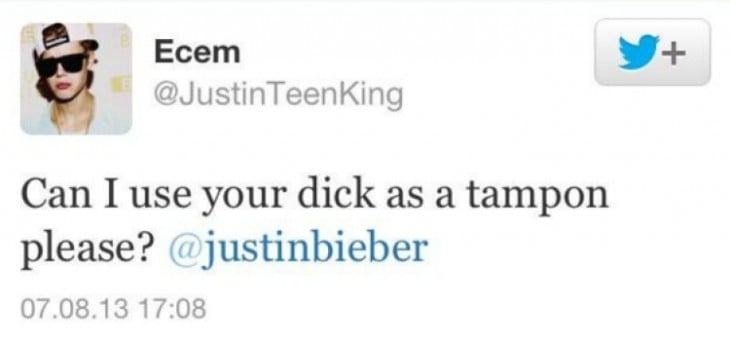 tuit de Justin Bieber tampon