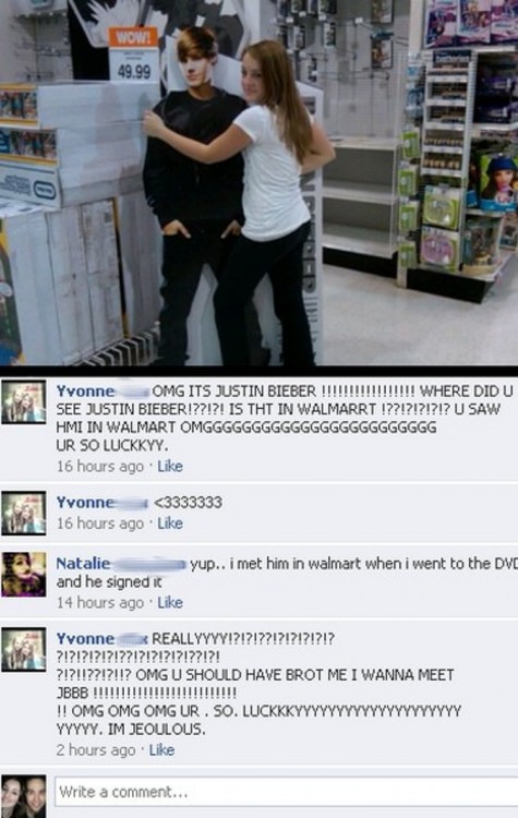 walmart fail Justin Bieber