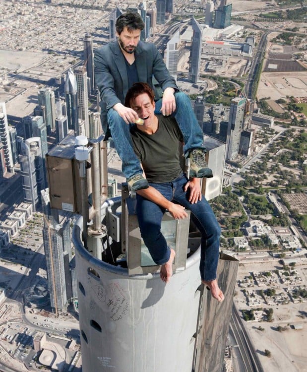 photoshop Tom Cruise y keanu revees