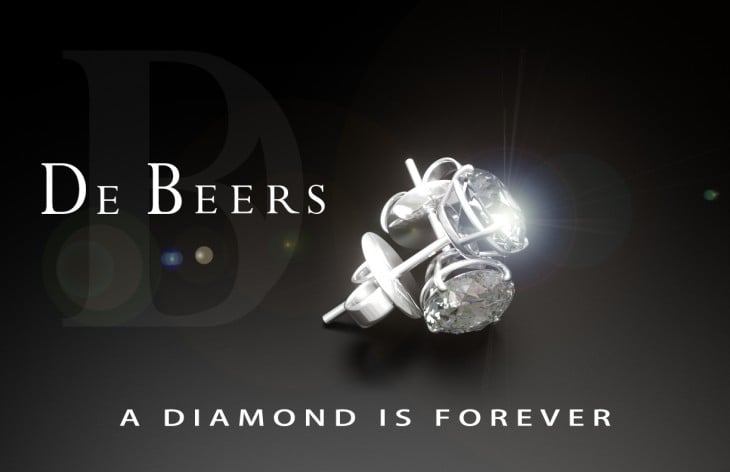 Publicidad de joyería De Beers