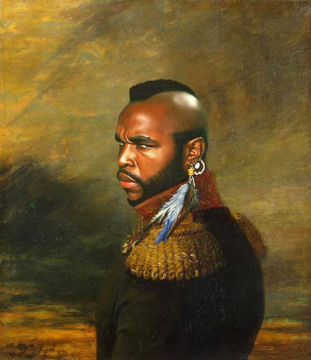 Mr T retrato de general militar steve payne 