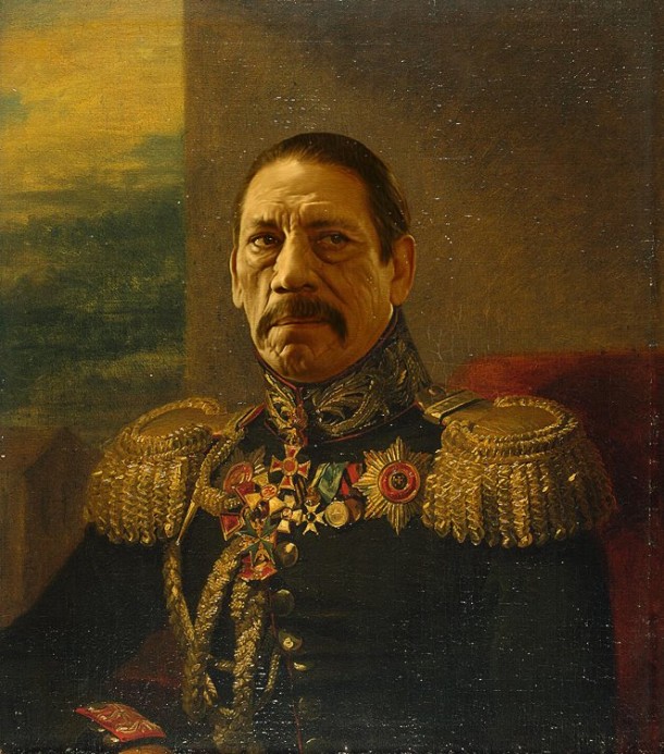 Danny Trejo retratado por artista Steve Payne como general militar