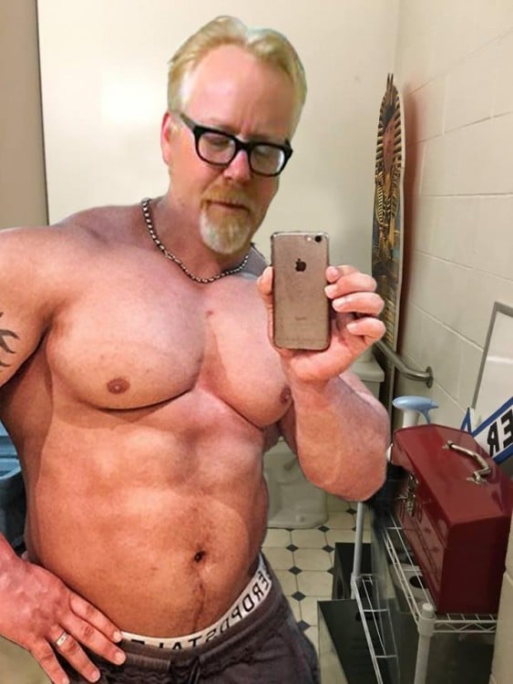 Photoshop de Adam Savage músculos