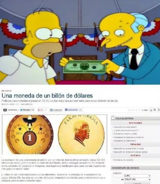 Los Simpson billete de un trillón