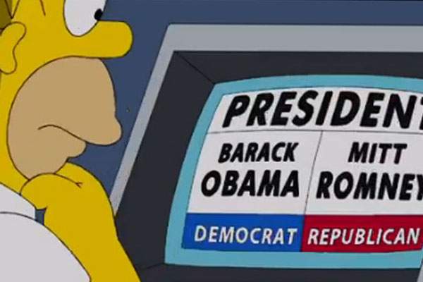 Los Simpson campañas electorales obama